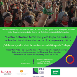 Webinar: Our Feminist Activism and the Working Group on Discrimination against Women and Girls