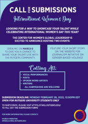 International Women's Day Events!
